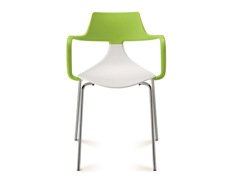 Colorfully Dynamic Stackable Shark Chairs by Green