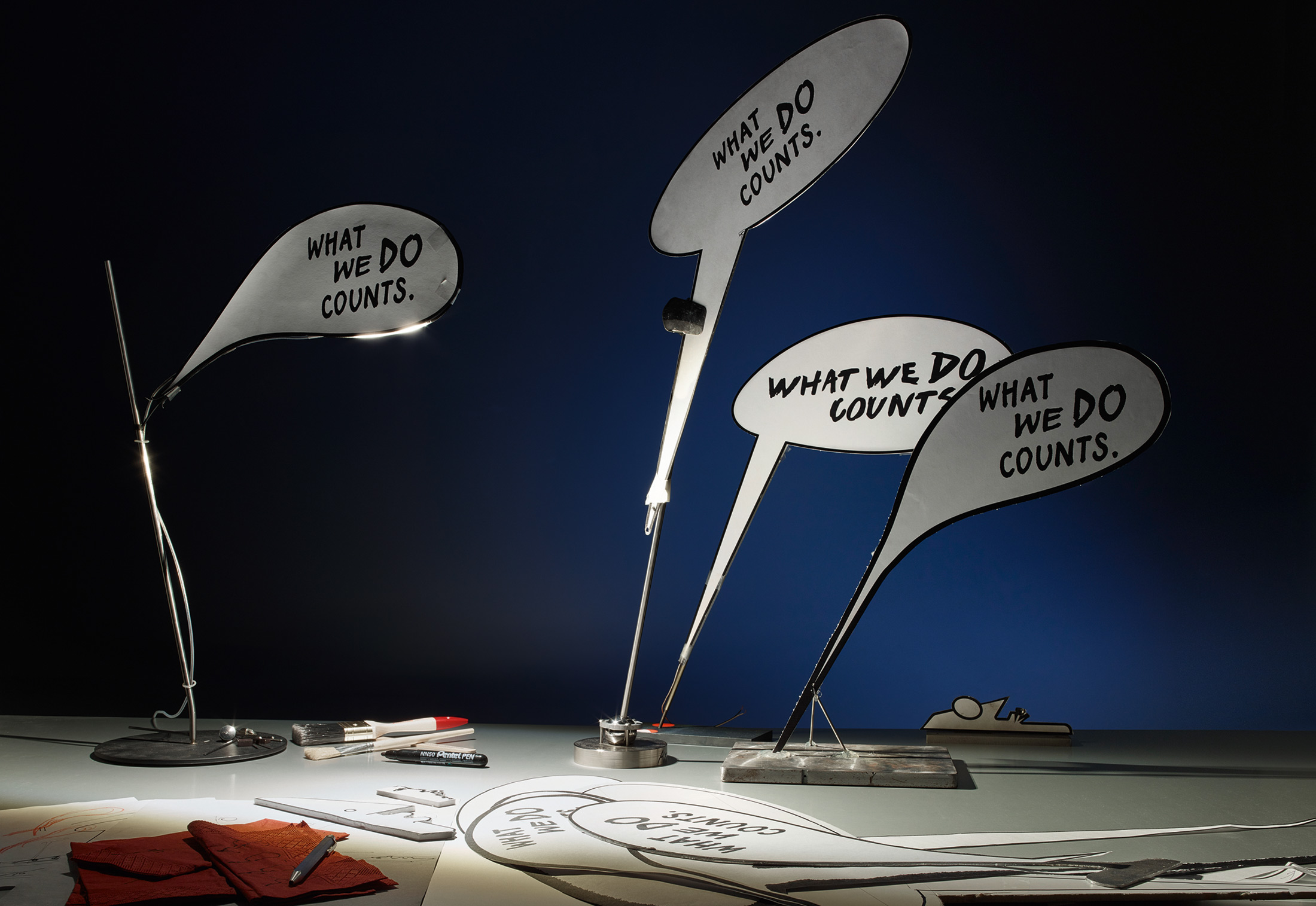 What We Do Counts Table Lamp by Ingo Maurer
