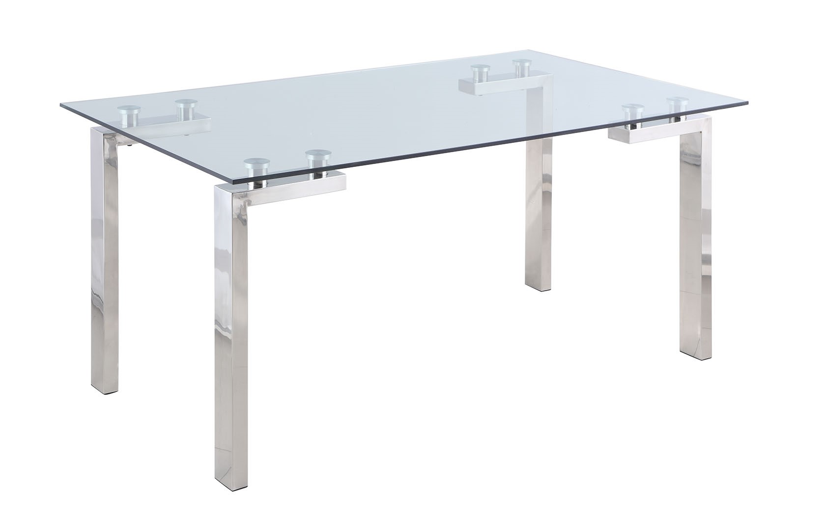 Yasmin Glass Dining Table by Chintaly